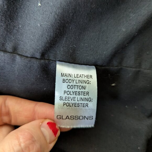 Black versatile leather jacket, size S - Glassons - Picture 9 of 11